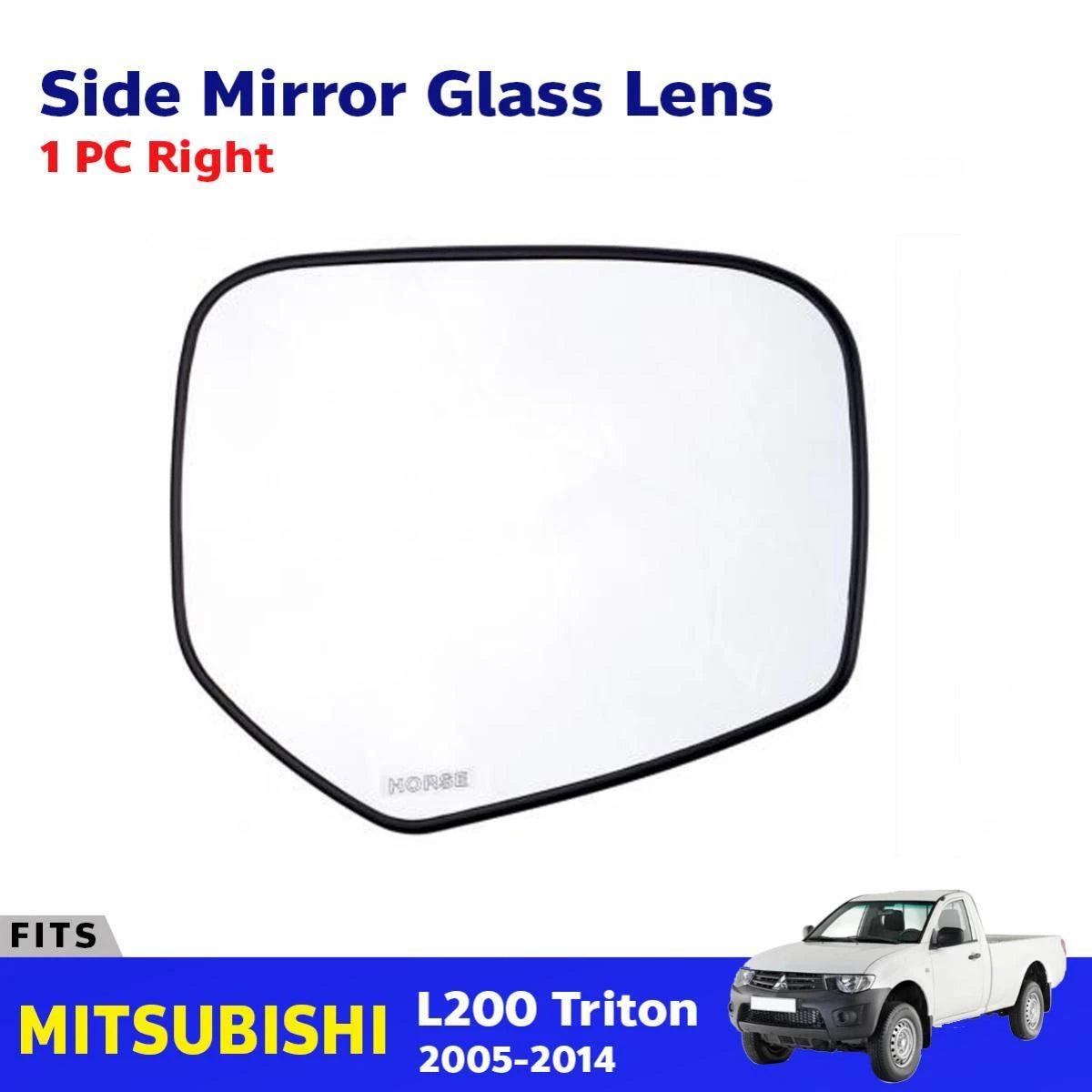 Side Mirror Lens Rear View RH Door Fit For Mitsubishi Triton L200 Pickup 2005-14