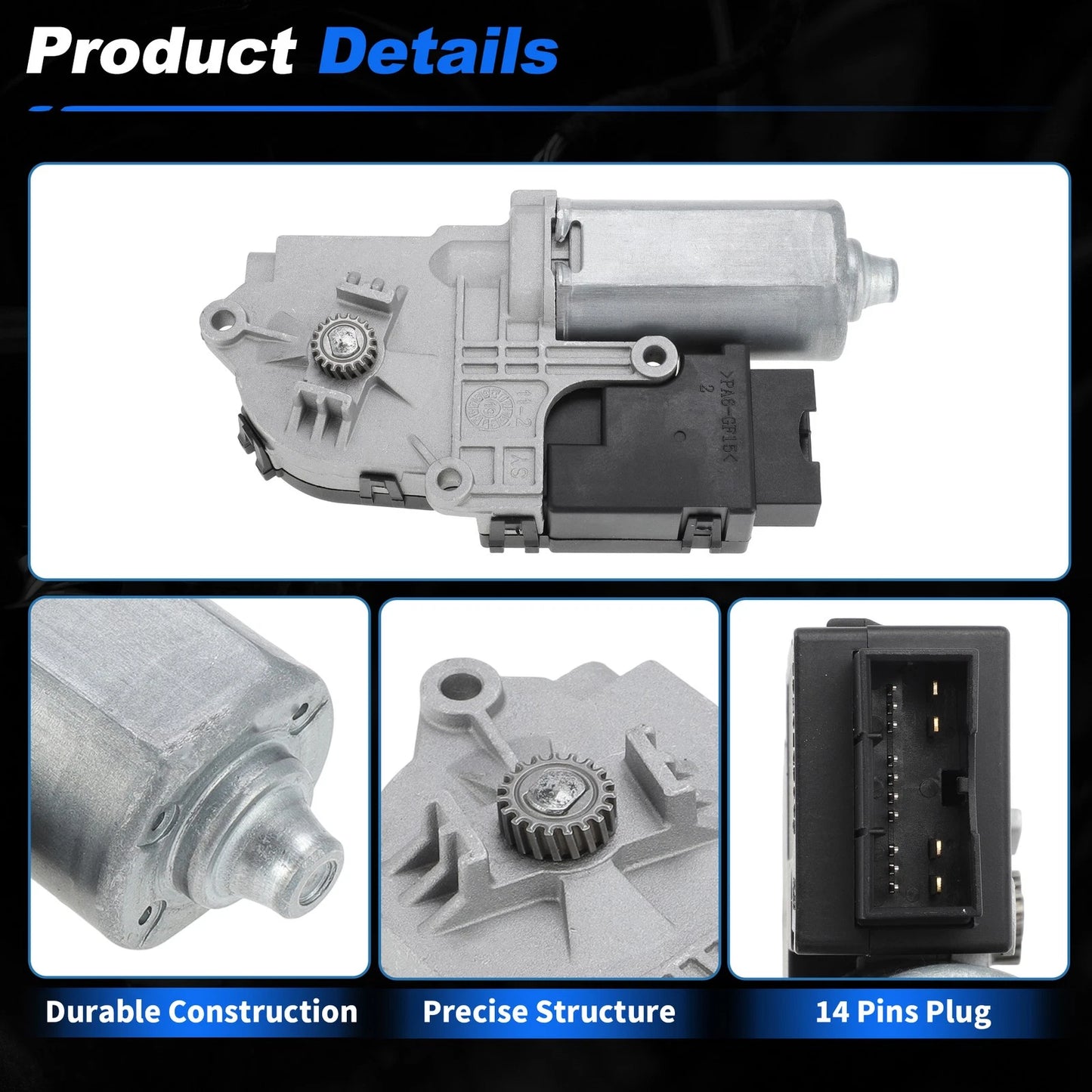 Sunroof Motor with Control Module for Cadillac SRX Chevrolet Camaro
