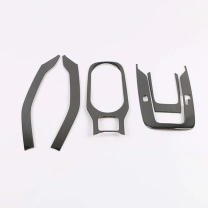 Steel Black Gear Shift Water Cup Frame Cover Trim for Toyota Corolla (2020-2024)
