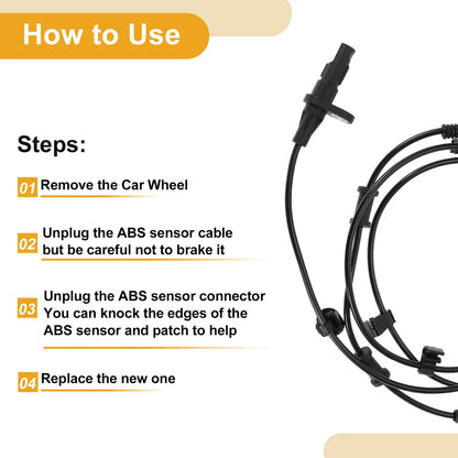 ABS Wheel Speed Sensor for Ford F-150 SVT Raptor (2010-2014)