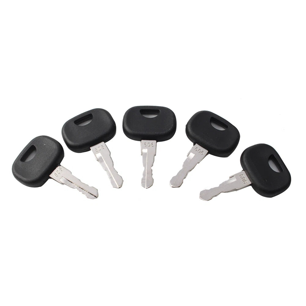 5 x Ignition Starter Keys for Liebherr & John Deere Heavy Equipment