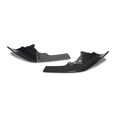 2 x Carbon Fiber Front Bumper Side Splitters for BMW F87 M2 (2016-2019)