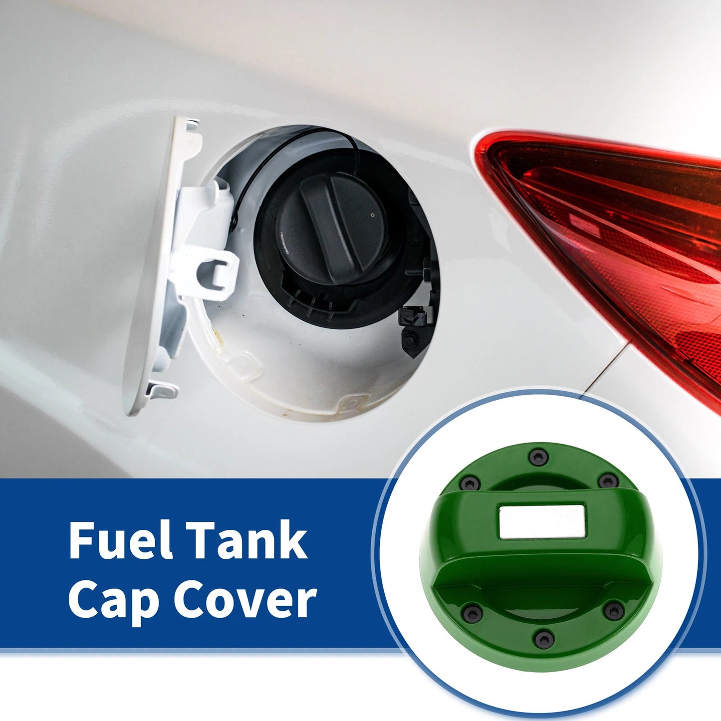 Green Metal Plastic Gas Fuel Tank Cap Cover for Suzuki Jimny (1998-2023)