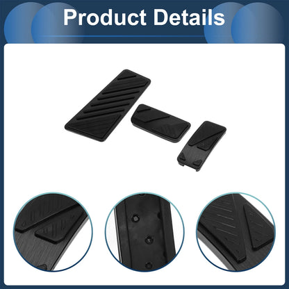3 x Automatic Foot Accelerator Pedal Covers for Ford Ranger (2024) Black
