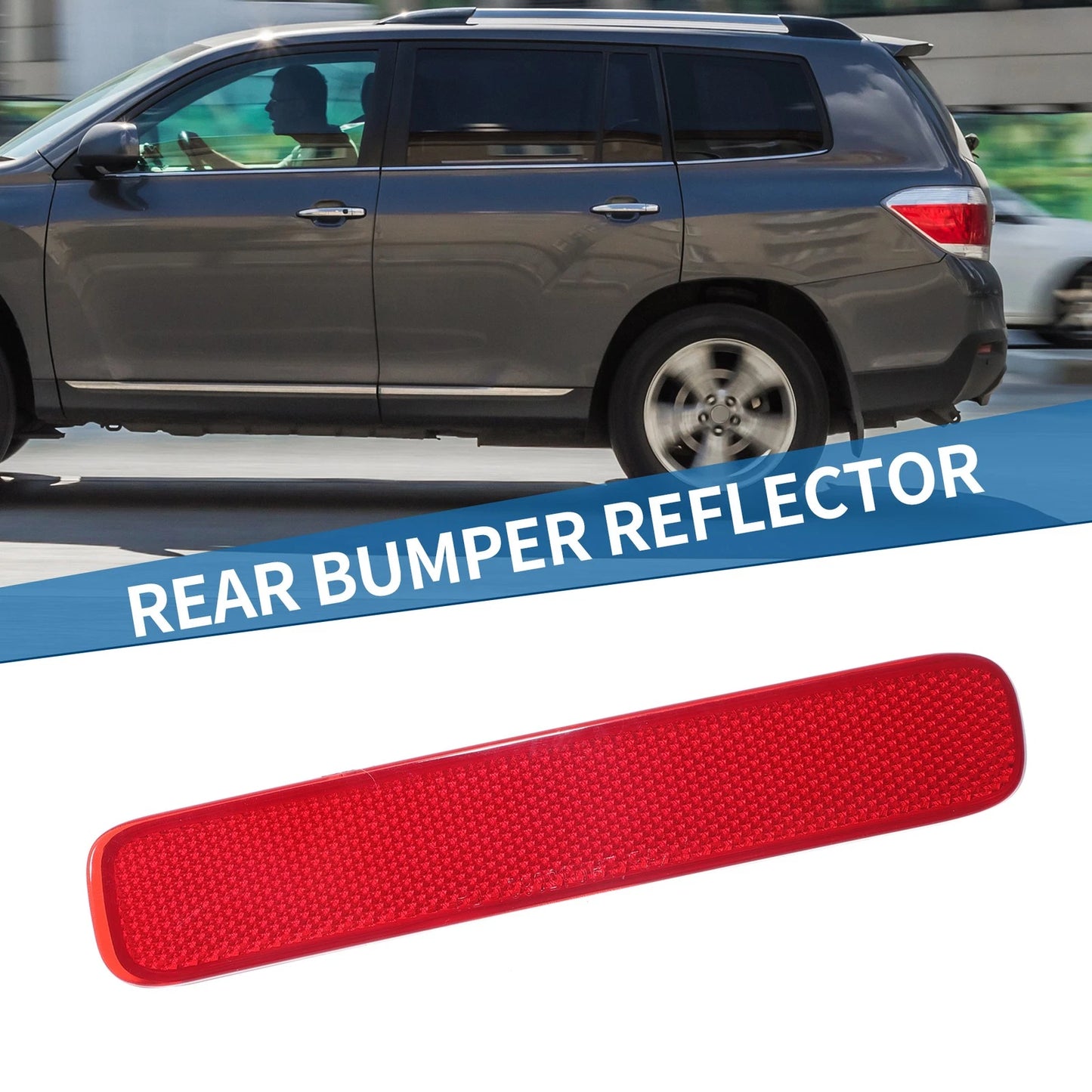 Rear Right Side Bumper Reflector for Toyota Highlander (2011–2013)
