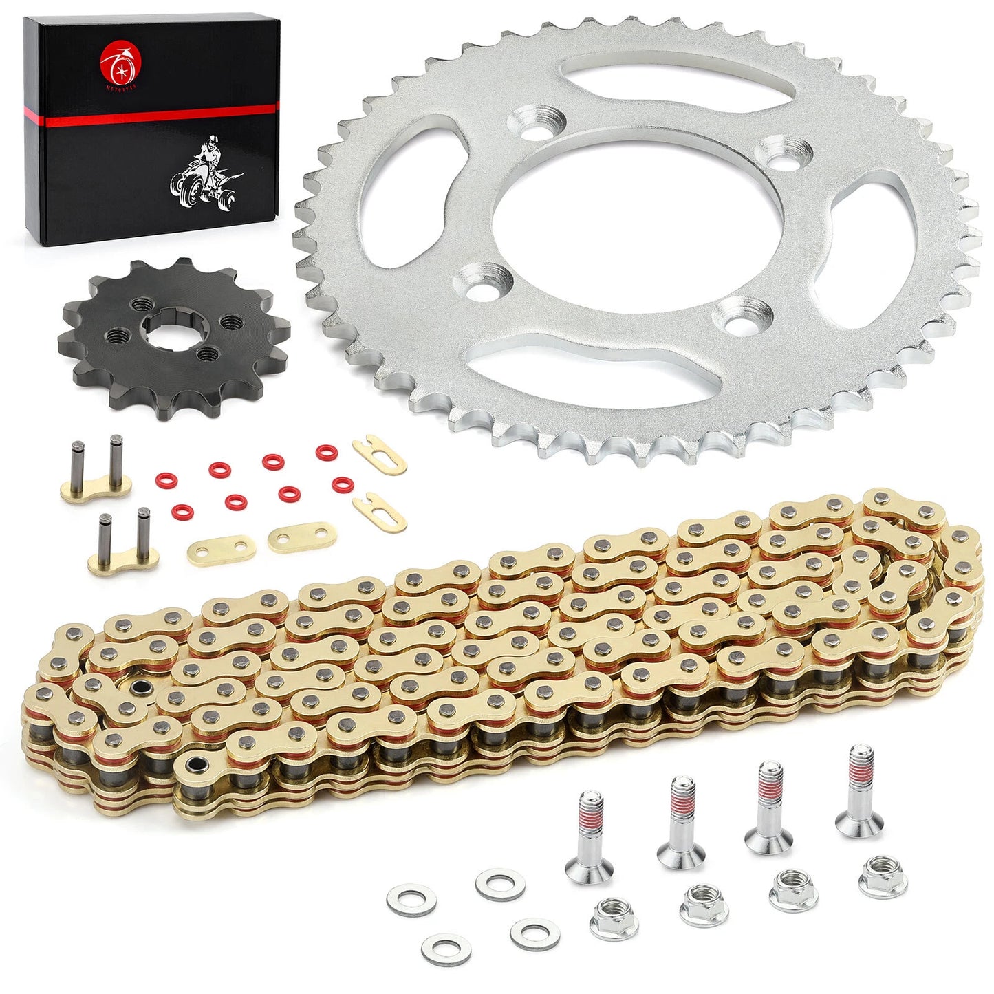 2 x 14T/46T FrontRear Sprocket Chain Kit for Honda XR80R XR CRF80F (1989–2013)