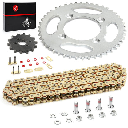 2 x 14T/46T FrontRear Sprocket Chain Kit for Honda XR80R XR CRF80F (1989–2013)