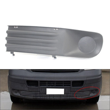 Left Front Bumper Fog Light Grille for VW Transporter T5 T28 T30 (2003-2009)