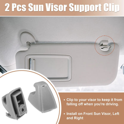 2 x Sun Visor Support Clip Retainer for Chevrolet Cruze