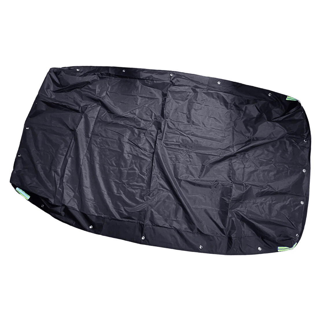 420D Black Trailer Flat Tarpaulin Cover with Rubber Rope Straps
