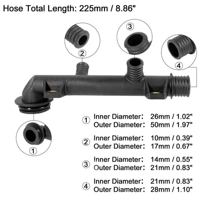Radiator Coolant Water Hose for BMW 318i (1991-1998)
