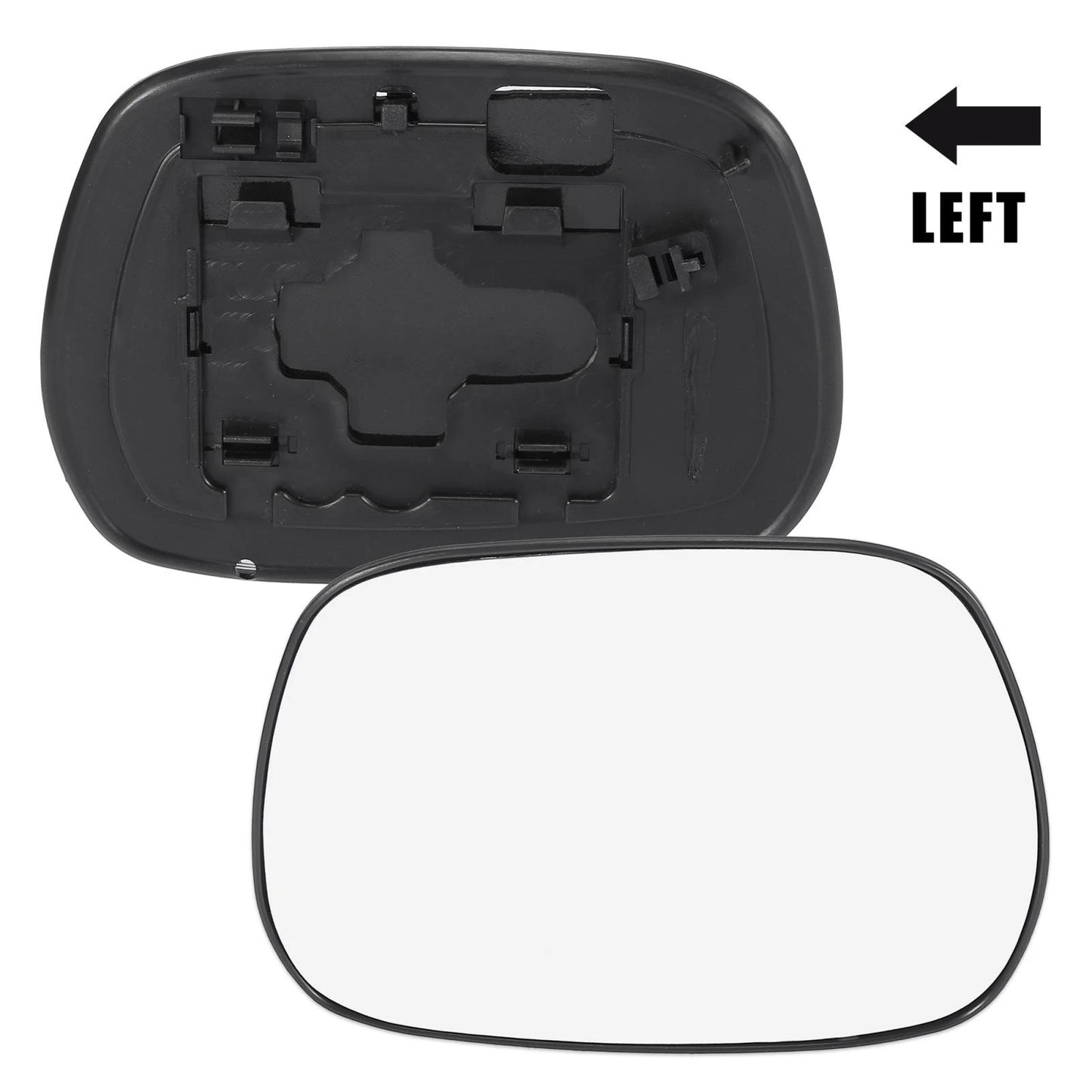 Left Side Mirror Glass with Backing Plate for Toyota RAV4 (2013-2018)