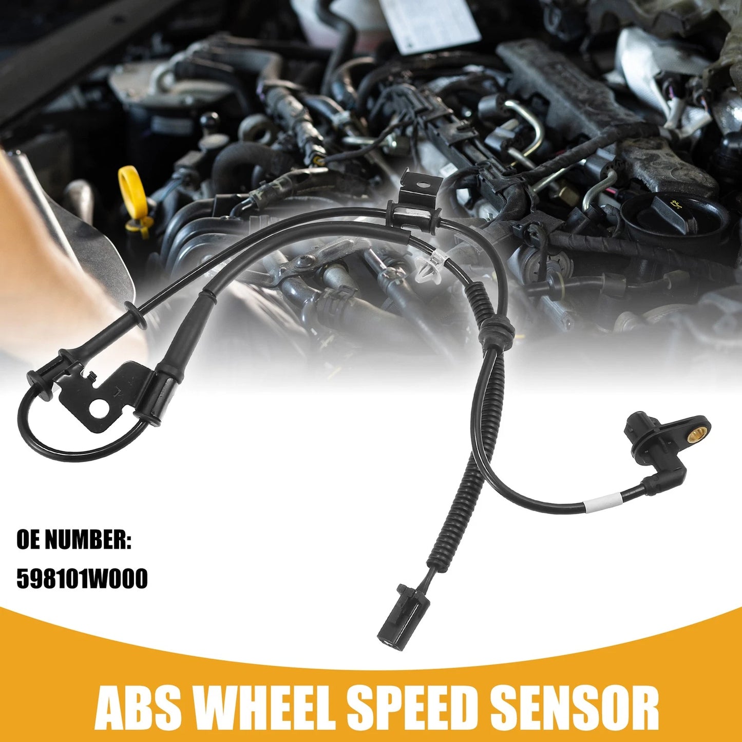 Front Left ABS Wheel Speed Sensor for Kia Rio (2012-2017)