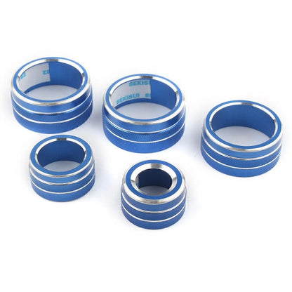 Blue Audio Button Switch Knob Cover Trim for Toyota Camry (2018)