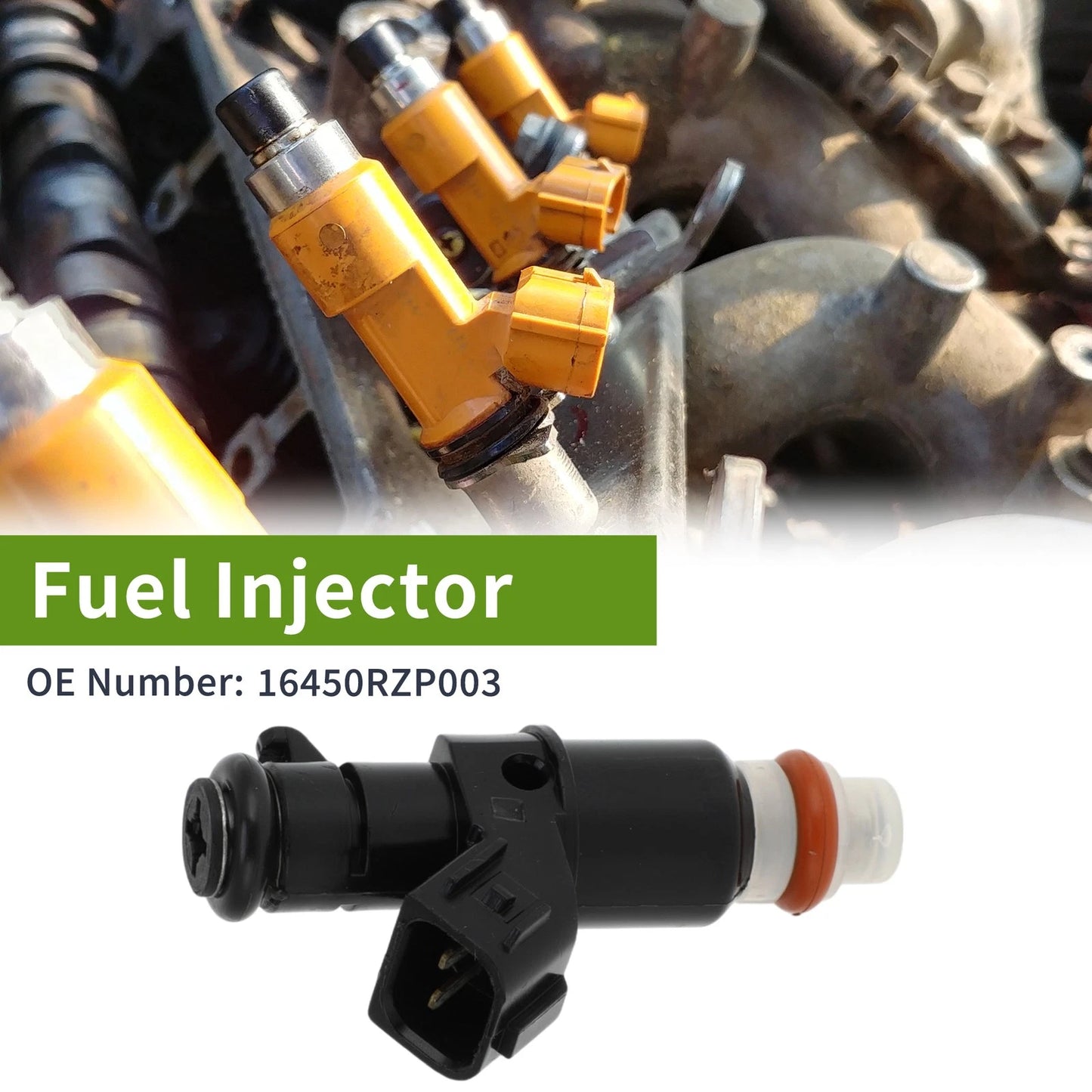Fuel Injector for HONDA R20A 16V SOHC 2.0 VVTi (2001-2006) 1 x Black