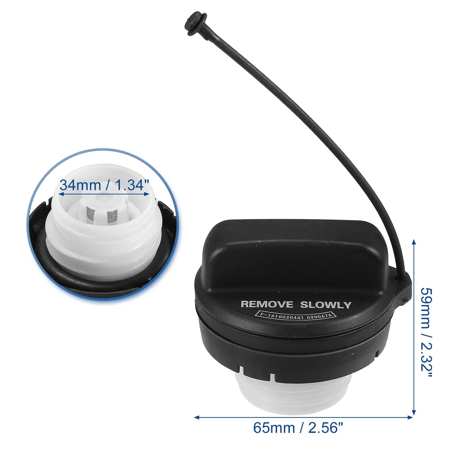 Fuel Tank Filler Cap for Honda Civic 2006-2015, Accord (2006-2015)