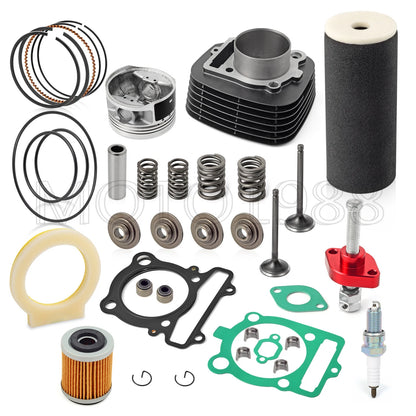 Head Piston Gasket Top End Kit for Yamaha Warrior 350