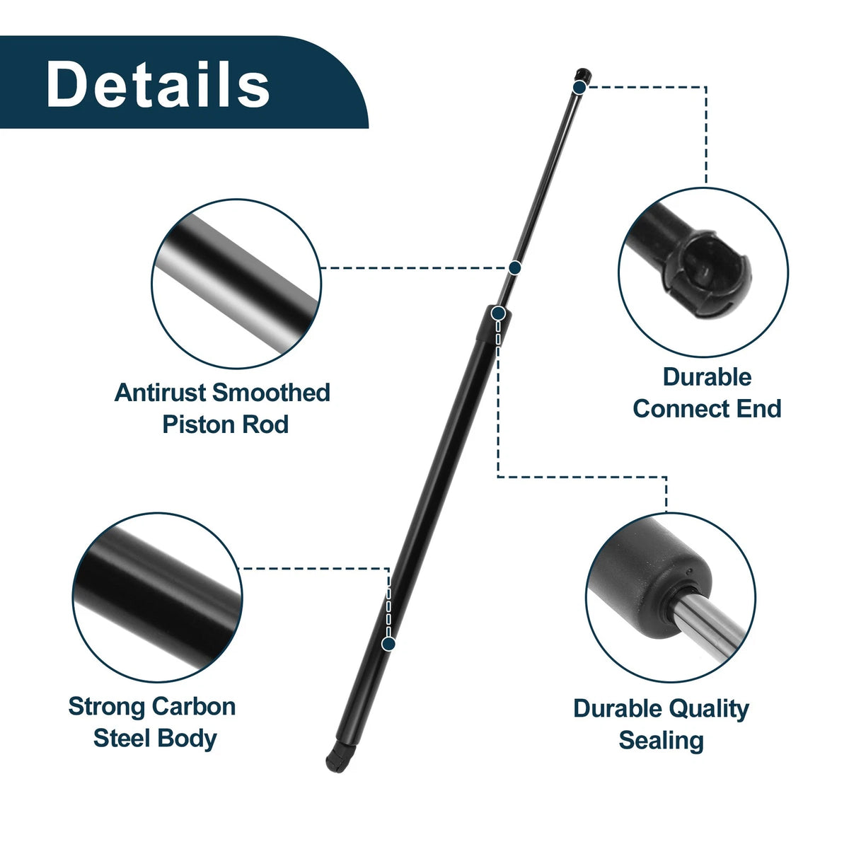 Rear Window Glass & Tailgate Lift Supports for Infiniti QX56 (2004-2010)
