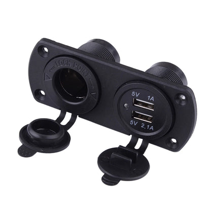 12-24V Dual USB Charger Socket Plug Panel for Car Truck