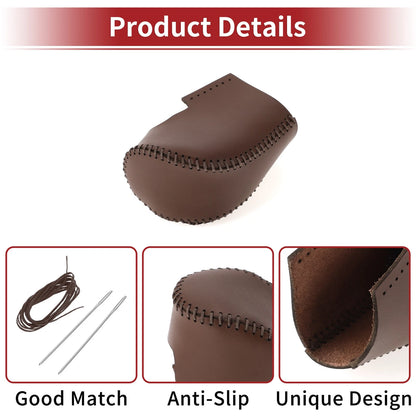 Car Gear Shift Knob Cover for Honda HR-V (2023-2024) Brown Faux Leather