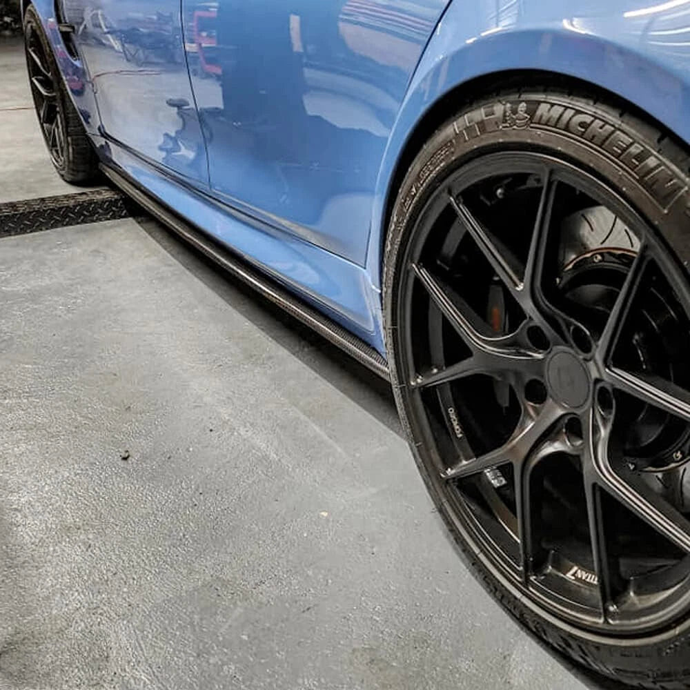 Carbon Black Side Skirt Extensions for BMW F80 M3 F82 F83 M4 (2015-2020)