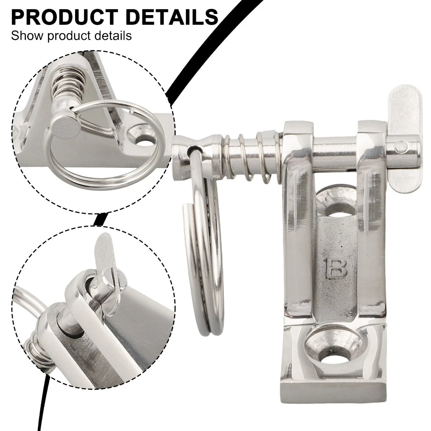 Stainless Steel 316 Hinge for Marine Boat Bimini Top Canopy Accessories