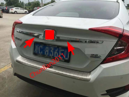 Rear Door Boot Lid Cover Trim for Honda Civic 10th Gen 4dr Sedan (2016-2017)