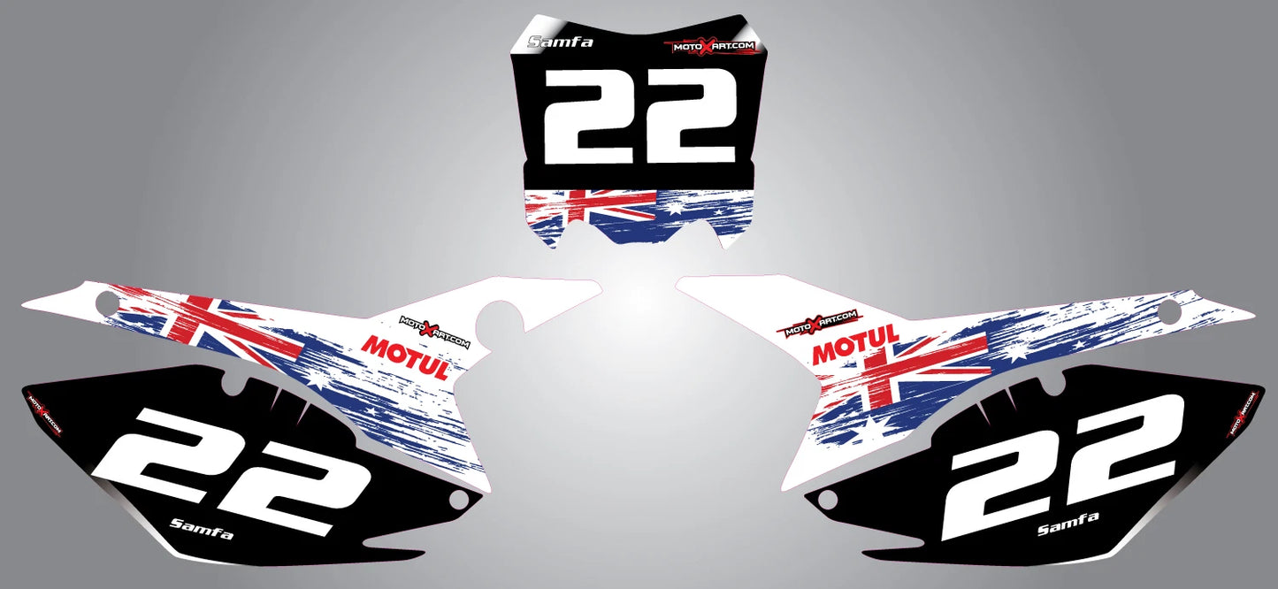 Custom Number Plates for Honda CRF450 (2013-2016) - Aussie Pride Stickers