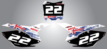 Custom Number Plates for Honda CRF450 (2013-2016) - Aussie Pride Stickers