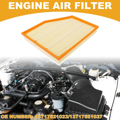 Car Engine Air Filter for BMW 550i Base 4.8L (2006-2010) - 1 x Quality Filter
