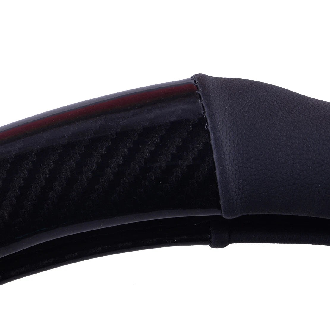 38cm Steering Wheel Cover for Mercedes Carbon Fiber Style
