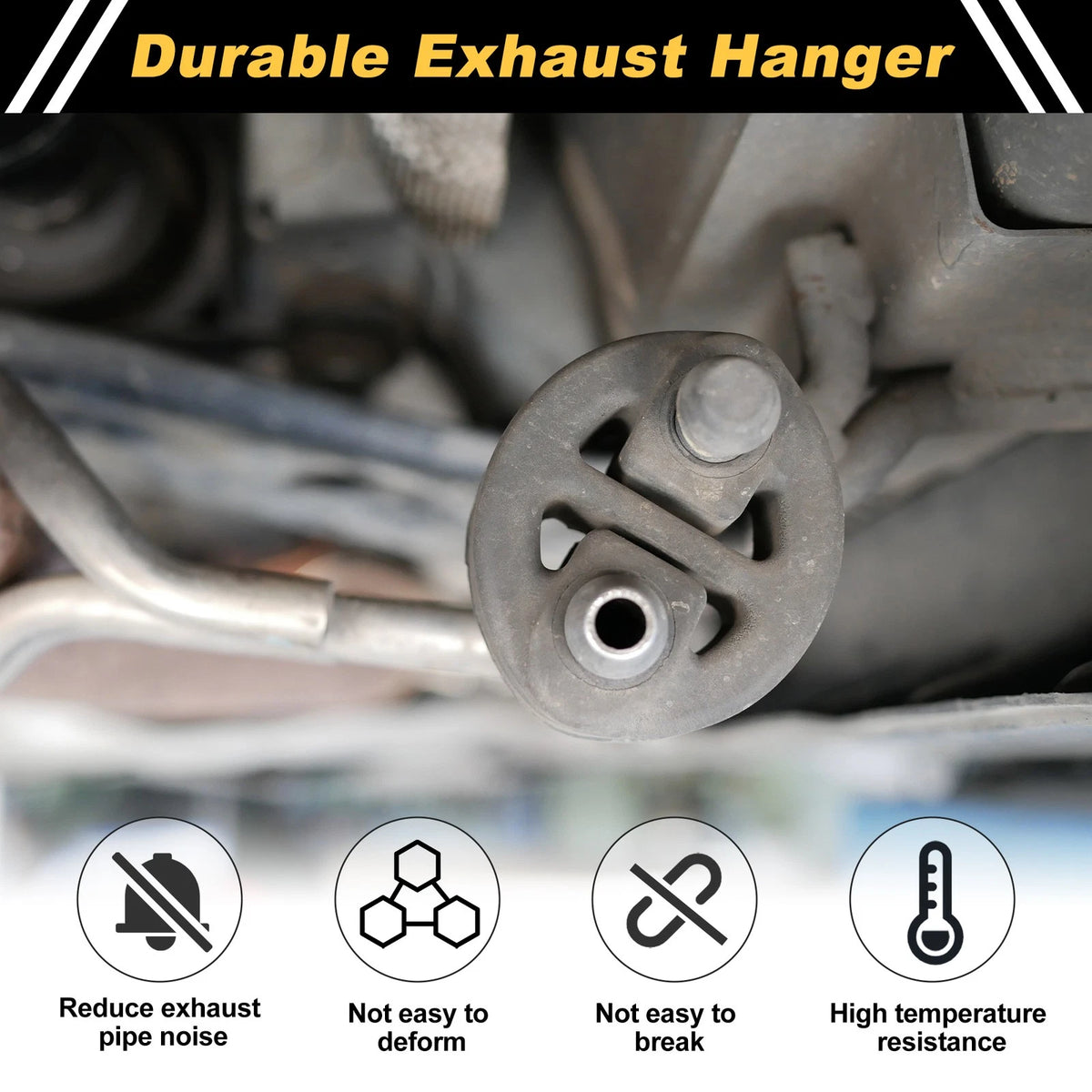 Muffler Exhaust Hanger for Toyota Corolla (2003-2008) Black 1 x Pc