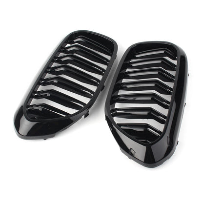 Front Kidney Grille Set for 17-19 BMW G30 G38 Glossy Black (2017-2019)