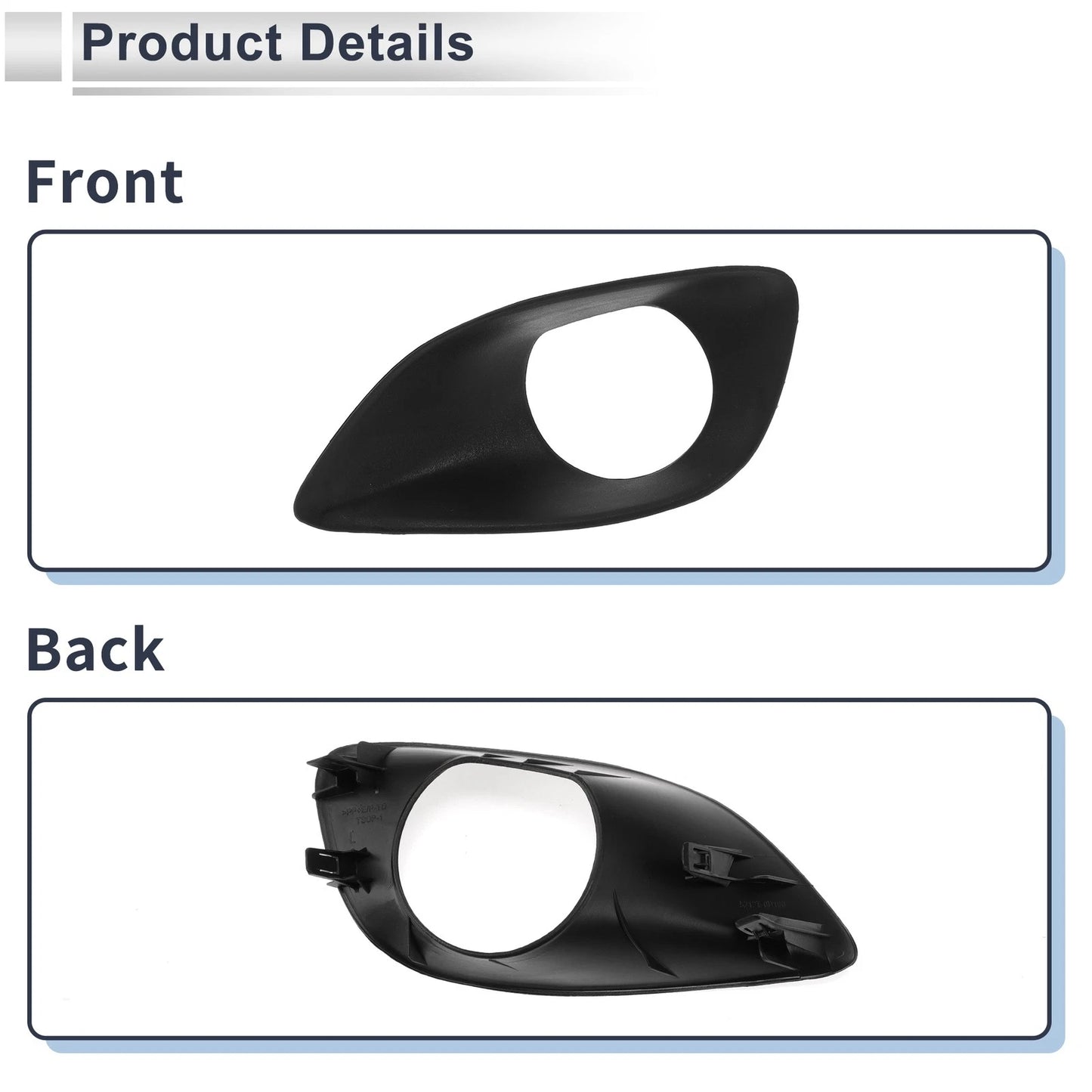 Front Left Fog Light Grill for Toyota Yaris (2007-2013)