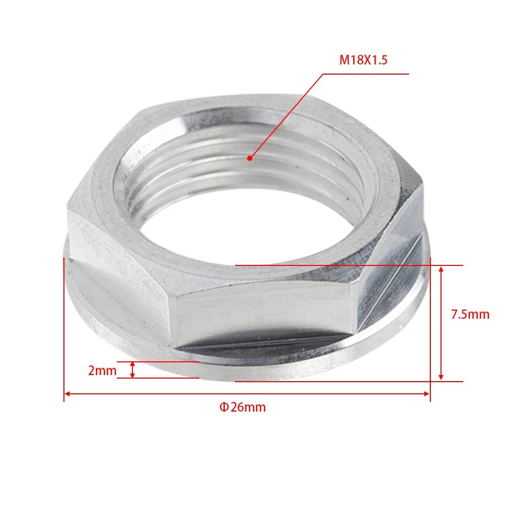 Front Axle Shaft Lock Nut M18XP1.5 for Suzuki RMZ250 RMZ450 (2004-2020)