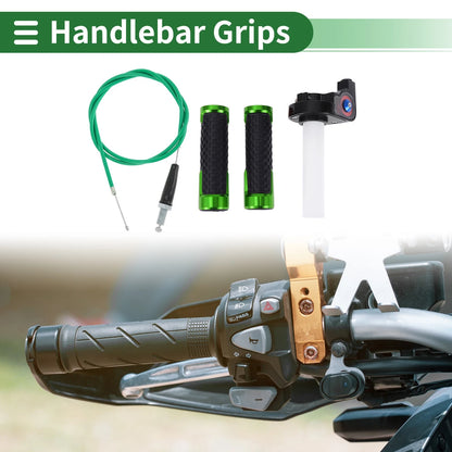 7/8" 22mm Hand Grips for Motorcycle Green