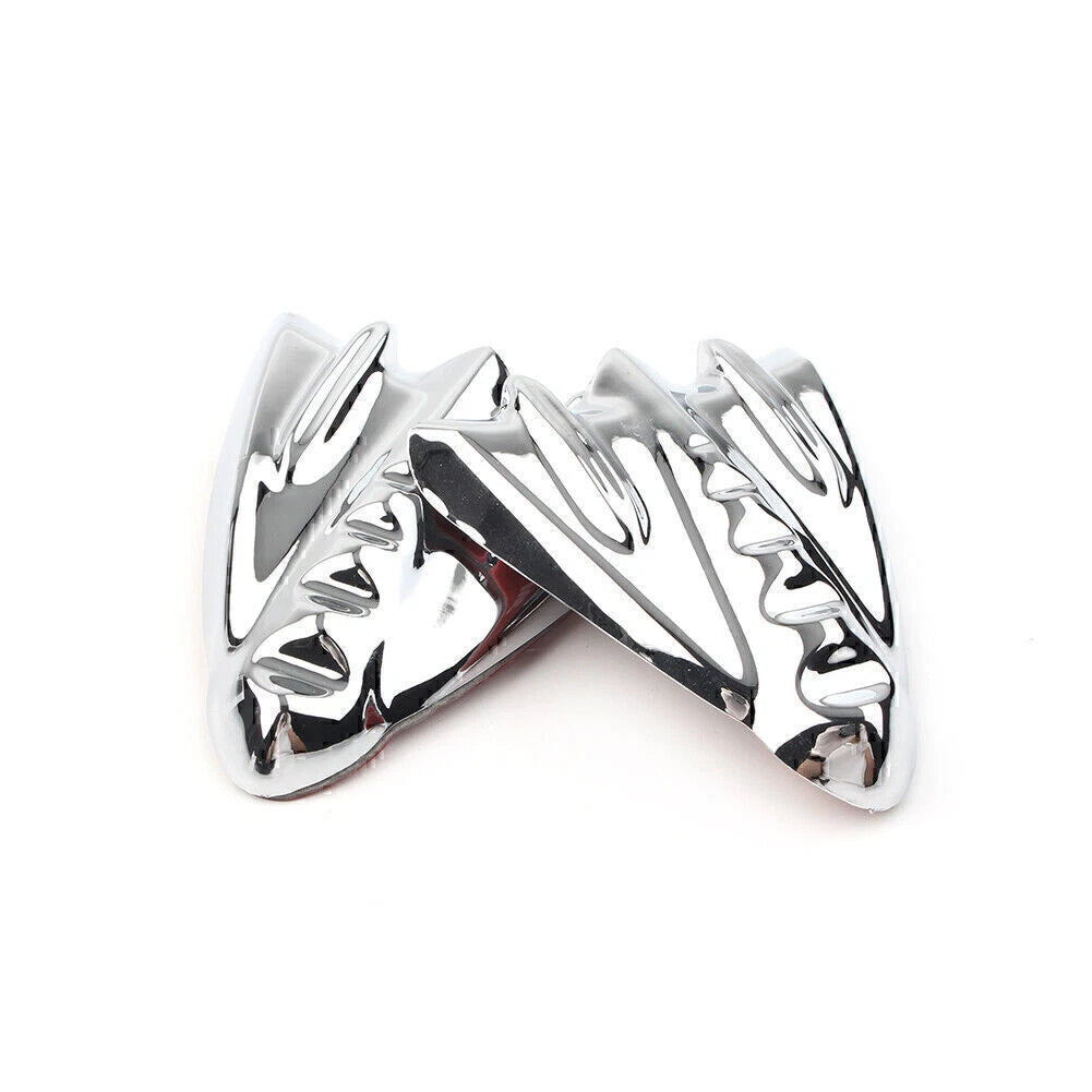 Chrome Inner Fairing Mirror Block Off Covers for Harley Street Glide (06-13)