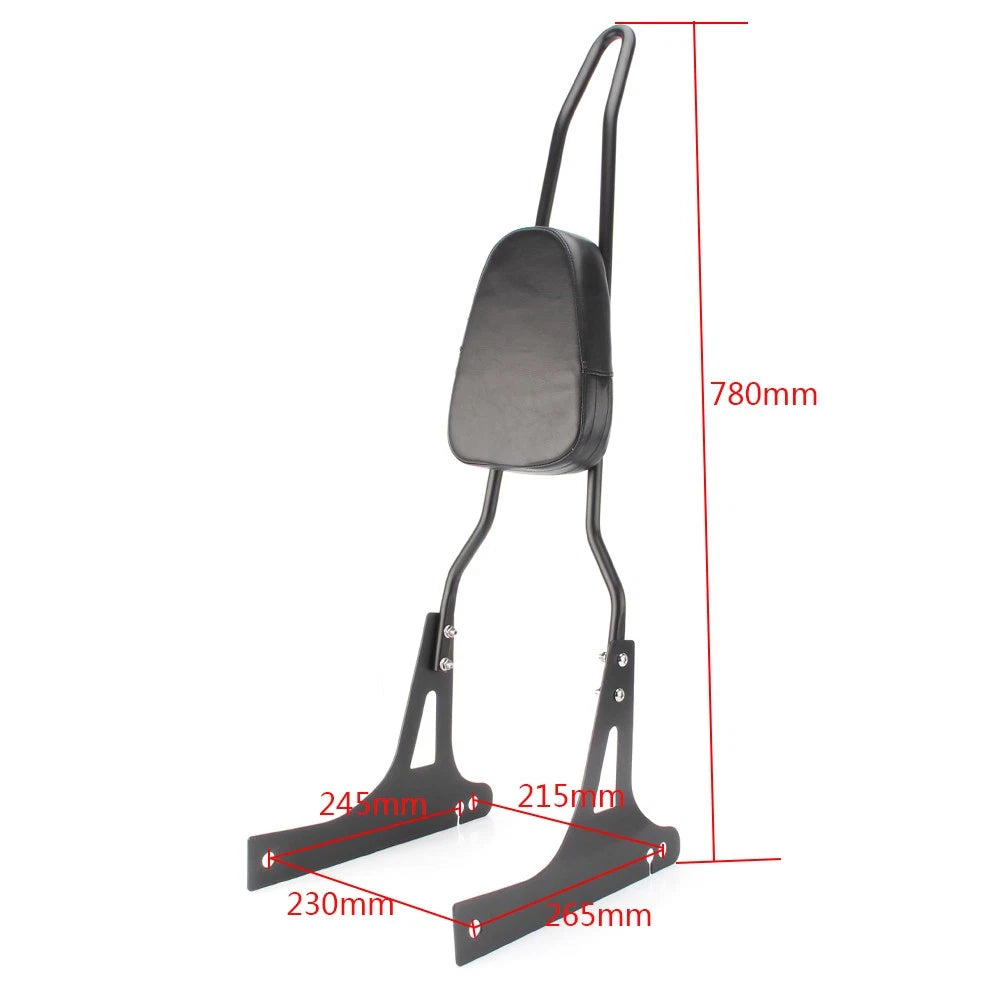 Rear Backrest Sissy Bar for Harley-Davidson Dyna FXD 2006-2016