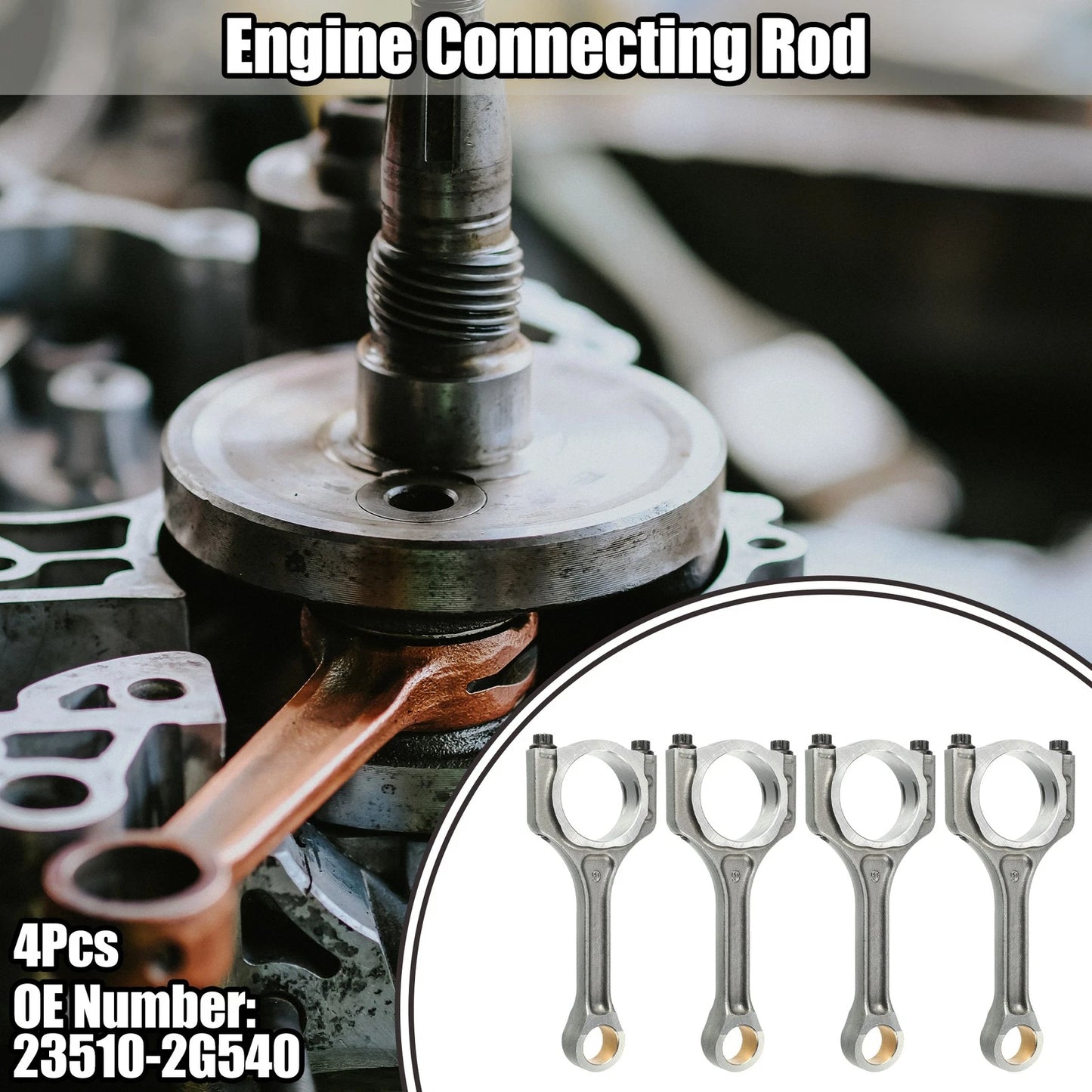 4pcs Engine Connecting Rods for Kia Sorento 2.4L (2014-2020)