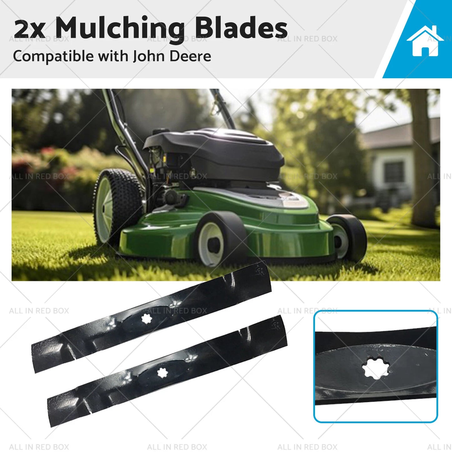 42" Mulching Blades for John Deere LA115 LA120 D100 (2006-2014)