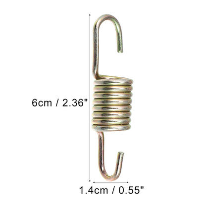 6cm Gold Tone Motorcycle Brake Pedal Return Springs for Suzuki