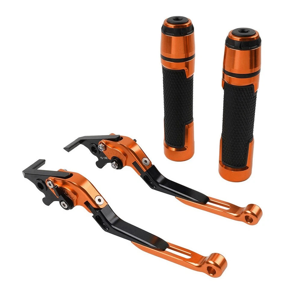 CNC Brake Clutch Levers & Handlebar Grips Set for Honda CB1100 CB1300 (2013-2023)