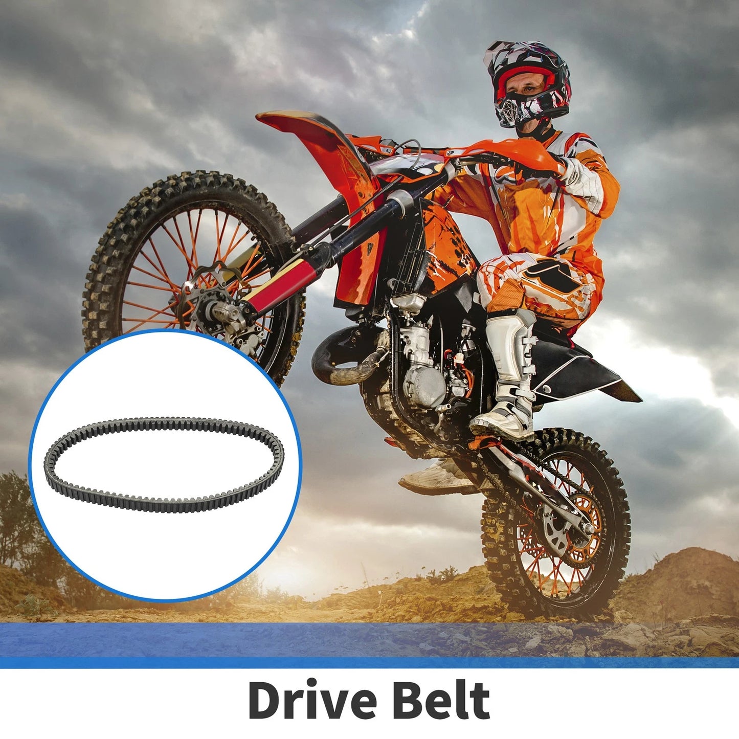 Drive Belt Kawasaki J300 Wear-Resistant Black Powersports V-Belt 1 Pcs
