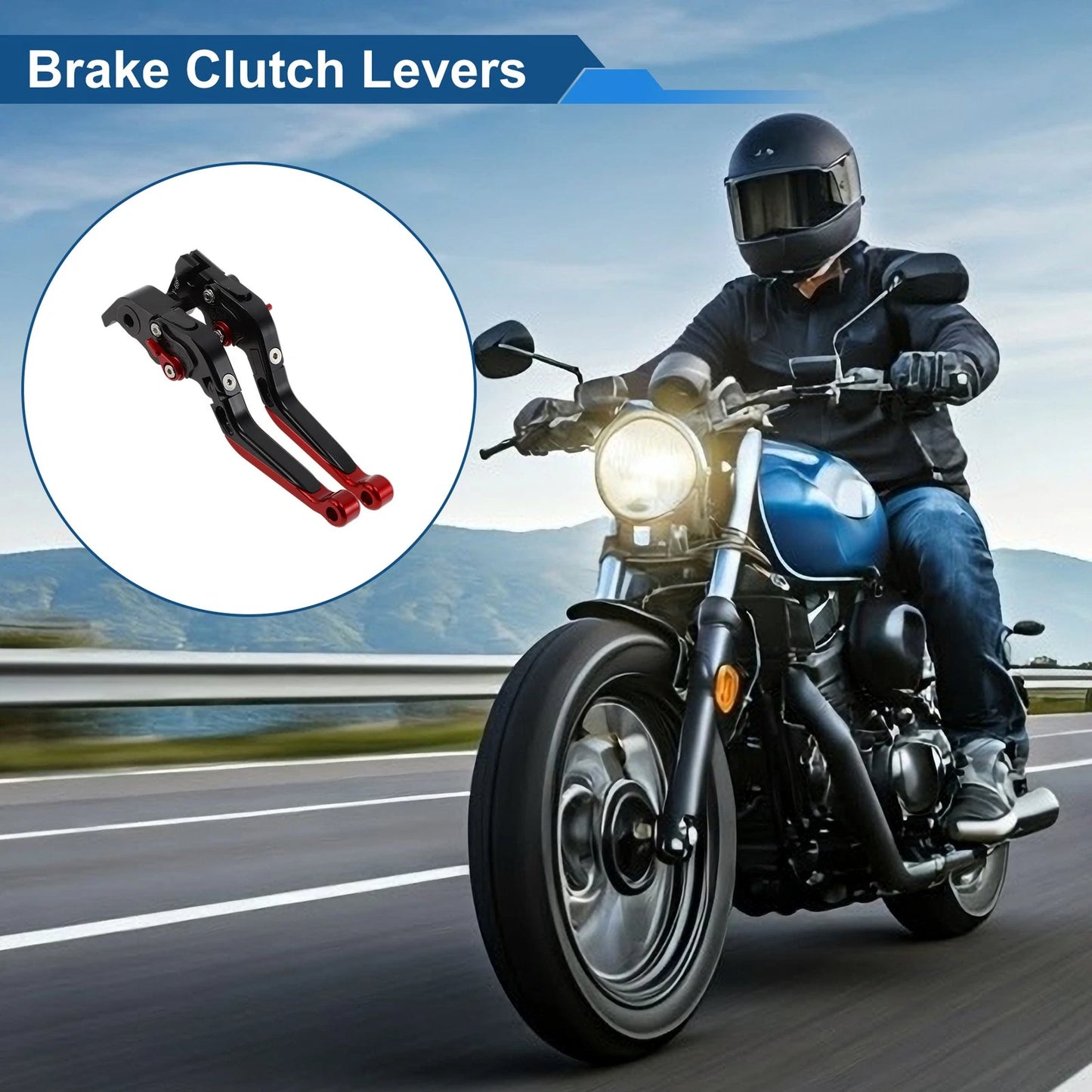 2x Short/Long Brake Clutch Levers for YAMAHA YZF-R1 (2004–2008)