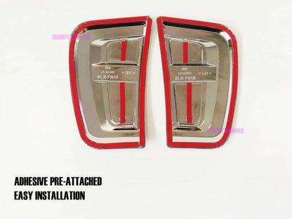 Chrome Side Vent Door Cover Trim for Toyota Fortuner (2015-2019)