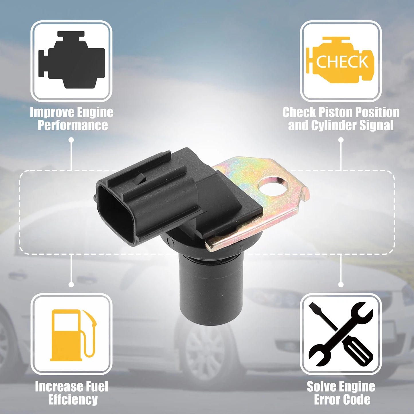 Crankshaft Position Sensor for Mazda 3, 6 (2004-2010, 2003-2010)