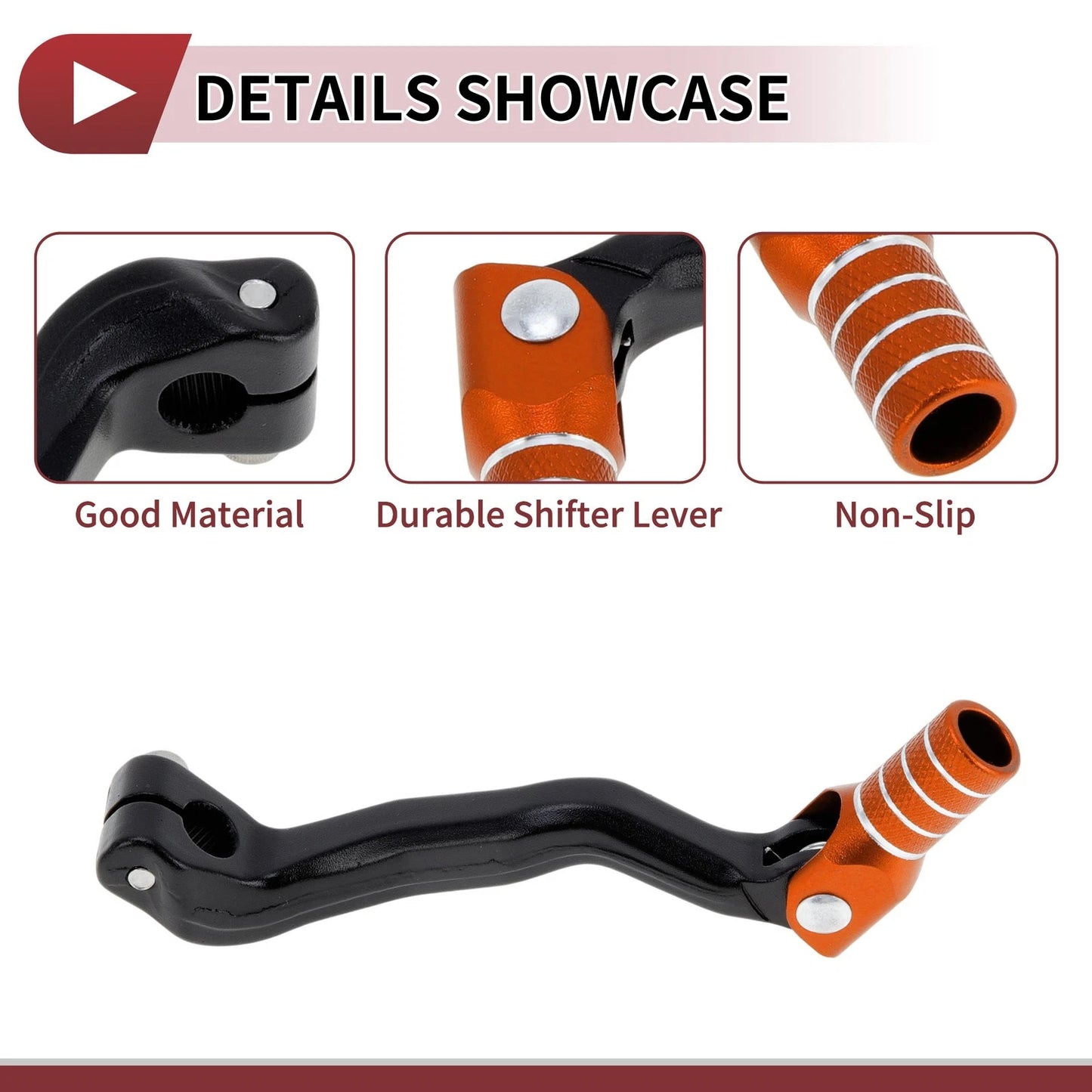 Shifter Lever Folding for Bosuer M4 Black Orange Silver Tone