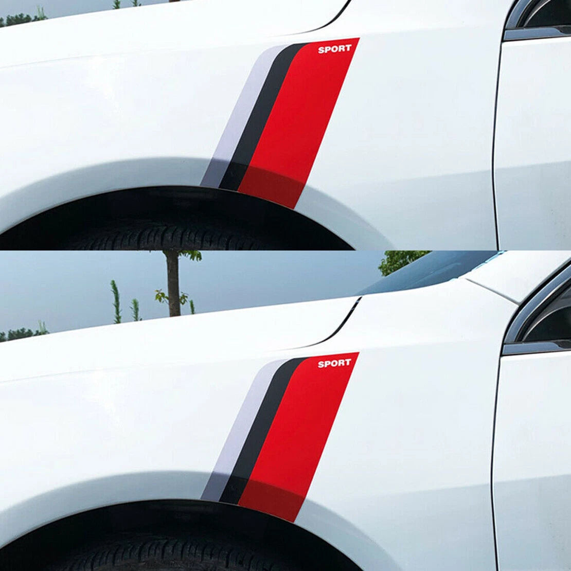 Universal Side Door Fender Racing Decal Stickers for Car Truck SUV