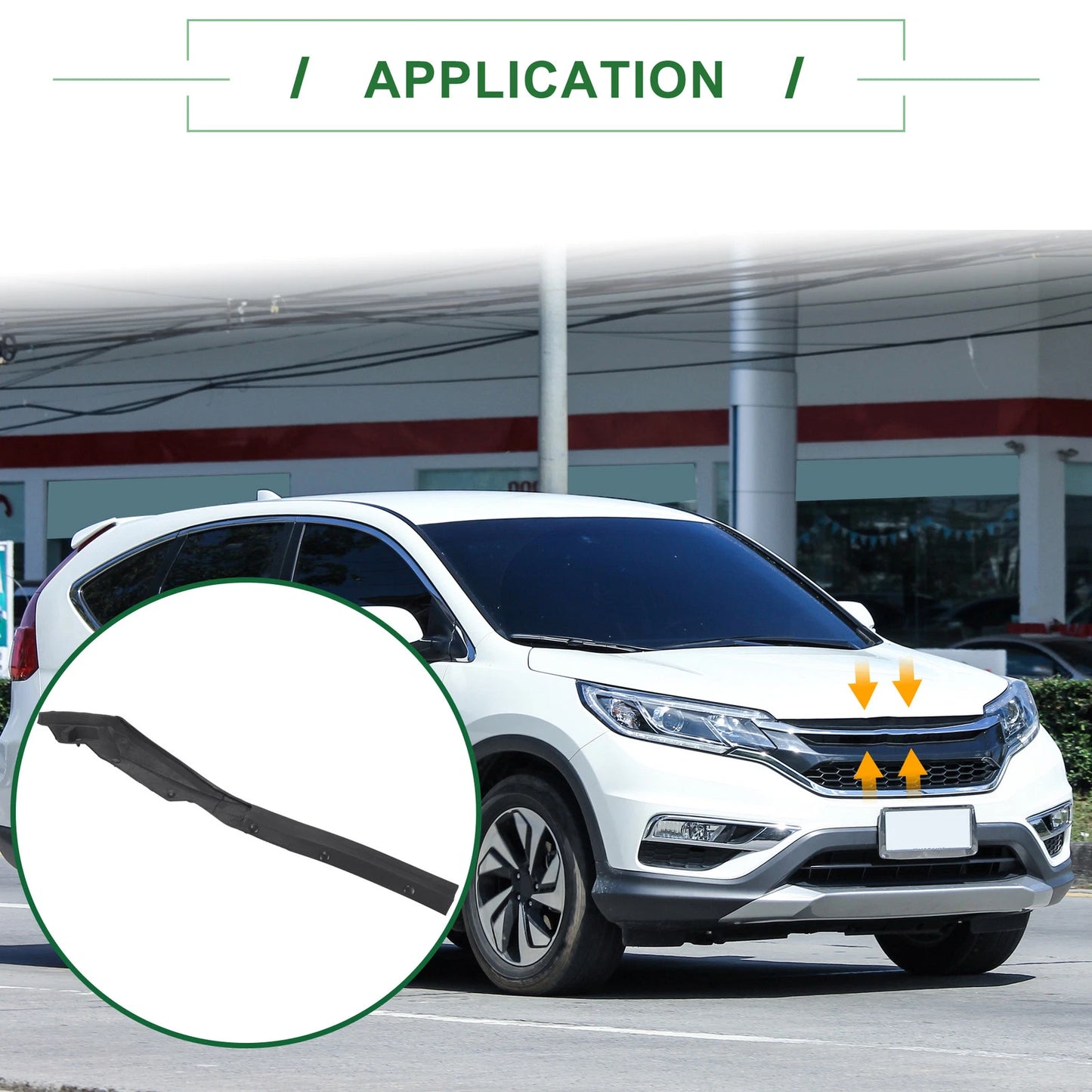 Left Engine Hood Sealing Strip for Honda CR-V (2007-2009)