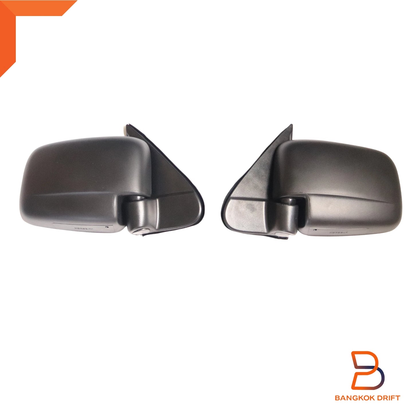 Black Manual Door Mirror for Mazda B Series Bravo Ute (1998-2006)